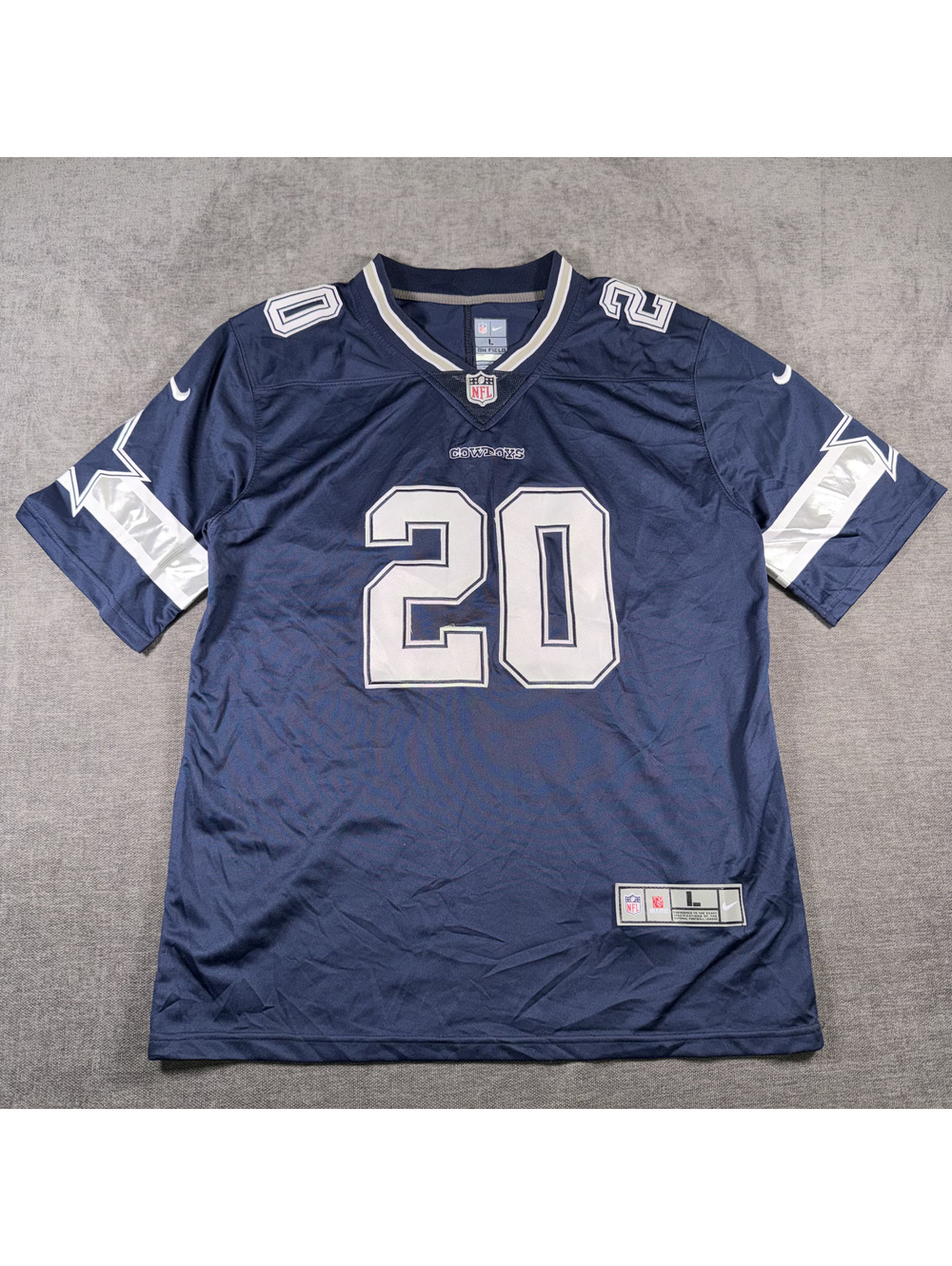 Nike Dallas Cowboys #20 NFL On Field Jersey Large
